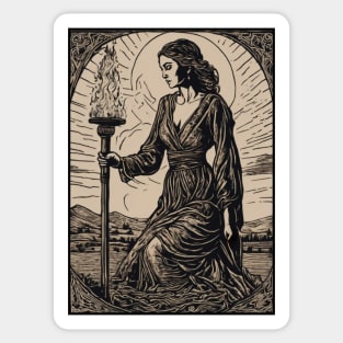 Light The Way - Fairytale Tarot Scene Sticker